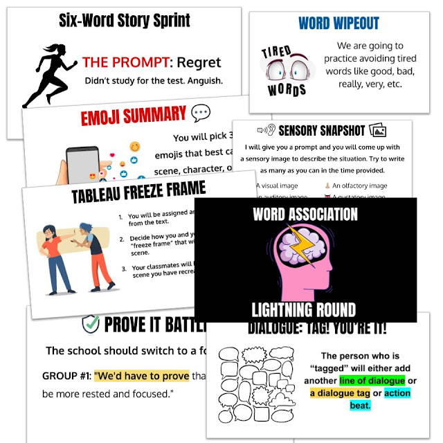 Brain break activities for English class